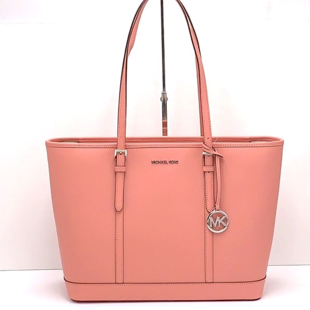 MICHAEL KORS 
Jet Set Travel Large Saffiano Leather Tote Bag PRIMROSE COLOR